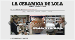 Desktop Screenshot of ceramicalola.com