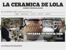 Tablet Screenshot of ceramicalola.com